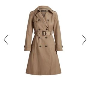 Lauren by Ralph Lauren Double Breasted Trench Coat